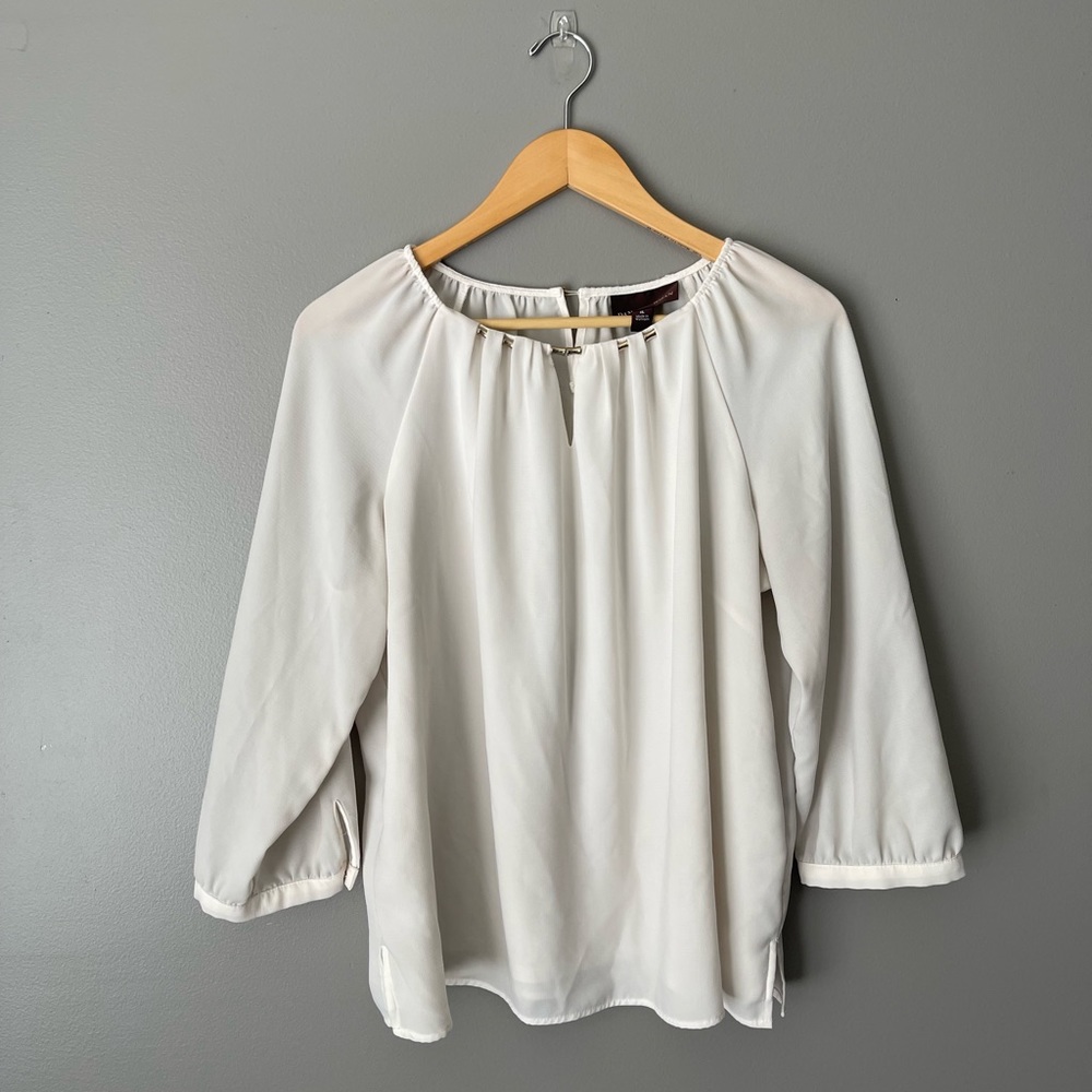 Dana Buchman White Blouse